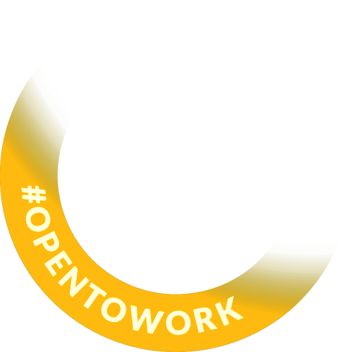 #OpenToWork ribbon